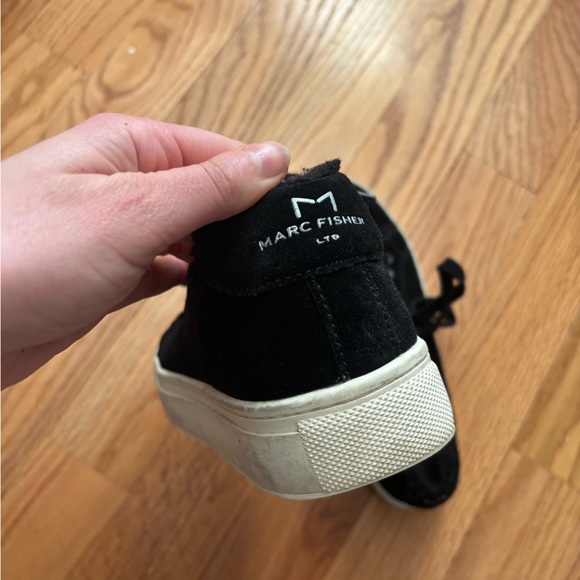 Marc Fisher Dahari Black Suede Sneakers - Picture 4 of 5